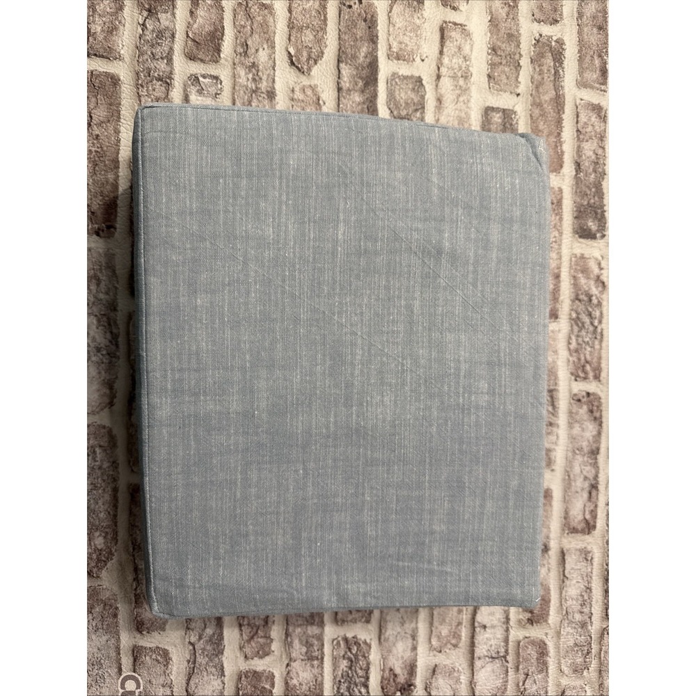 RALPH LAUREN Workshirt Chambray King Extra Deep Fitted Sheet Blue NEW - Picture 3 of 3
